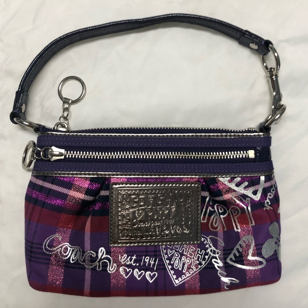 Coach; Poopy small purse or wristlet.
